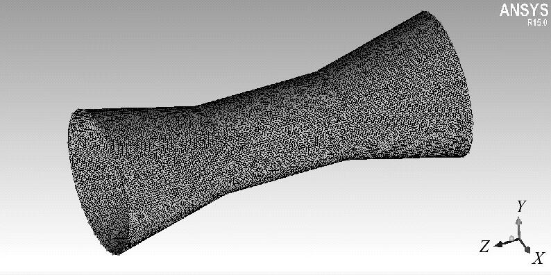 圖1 異徑導流筒網格圖