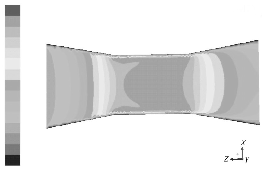 圖12 入口速度為0.1m/s的速度云圖