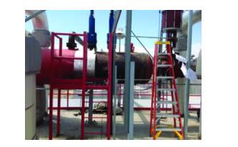 圖：在蒸汽泄放系統(tǒng)上安裝了無線振動(dòng)傳感器，以分析導(dǎo)致裂縫失效的振動(dòng)原因。