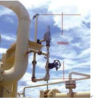 圖：打開時，此閥門將流體排放到大氣中。