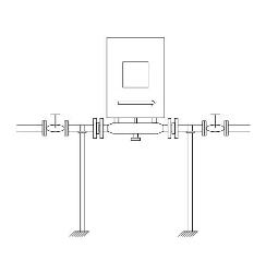 倒置安裝，中/大型科里奧利質量流量計