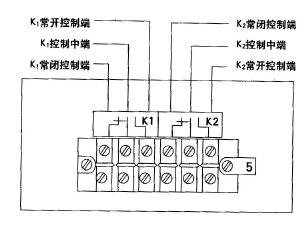 XWFJ-101、XQFJ-101型 單筆儀表控制部分接線端子圖